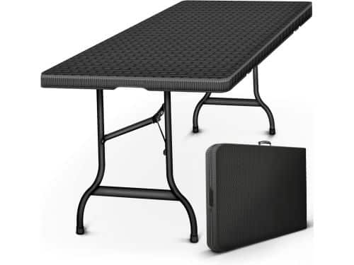 Tuintafel Inklapbaar - Klaptafel Buffet - Buiten Eten - Rotanlook