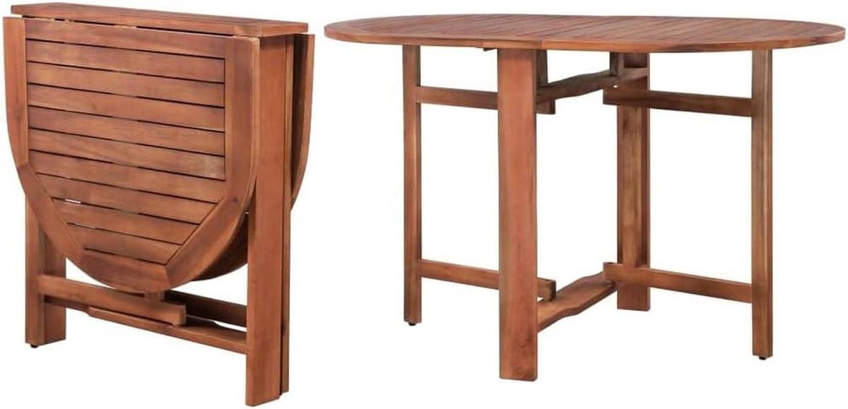 tuintafel massief hout klaptafel buiten gezellig buiten eten