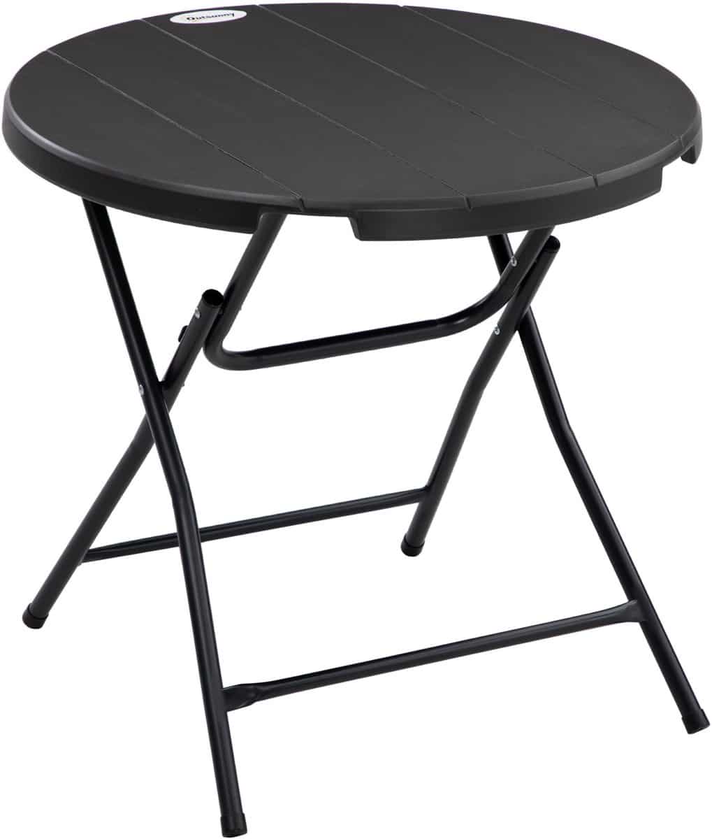 tuintafel voor 4 personen opvouwbare ronde gartentafel in houtlook
