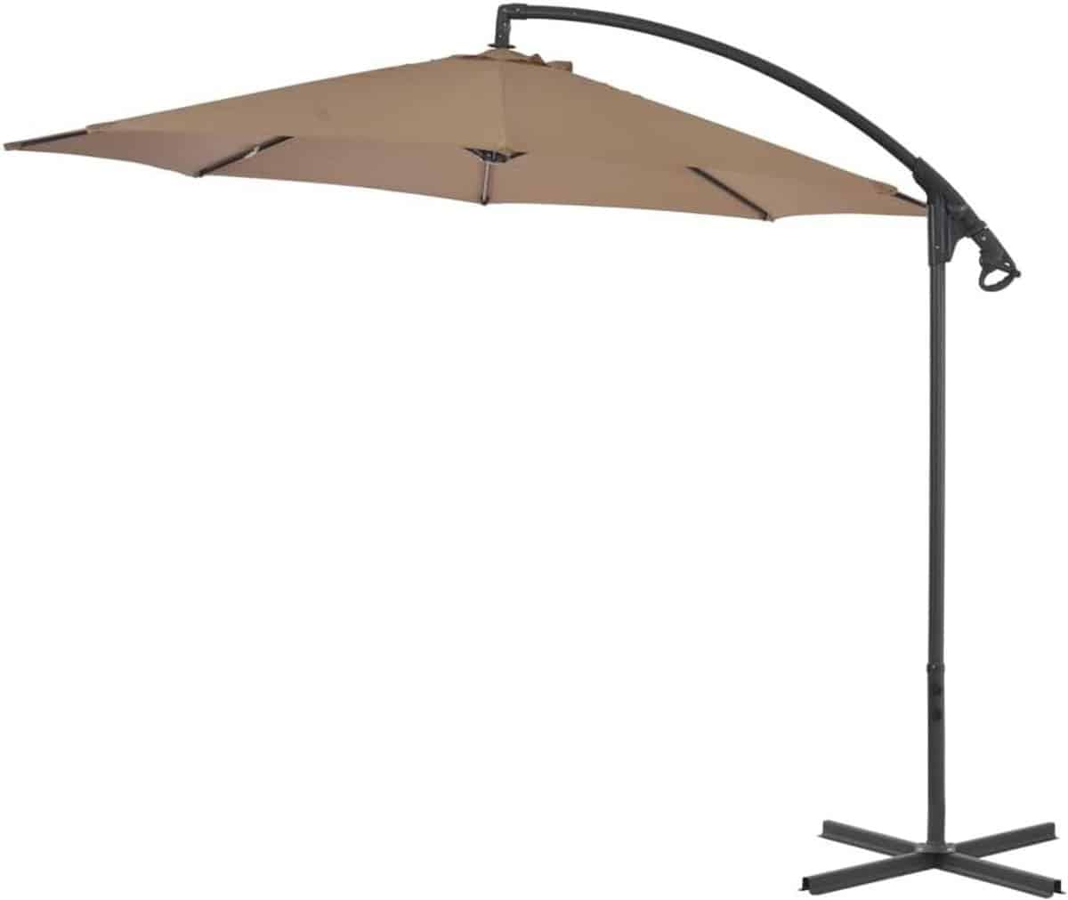 tuinzweefparasol grote parasol buiten ontspannen stabiele stalen