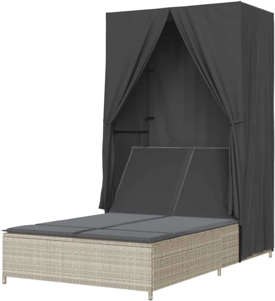 tweepersoons ligbed dubbele lounger buiten ontspannen met