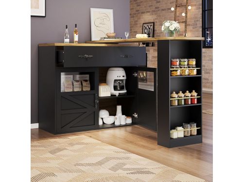 Uitbreekbare bartafel - Eetbar Keuken - Flexibel Gebruik - 360