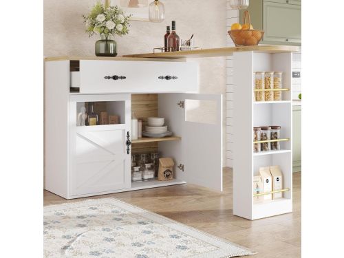 Uittrekbare Bartafel - Keukentafel Dressoir - Eten en Dranken