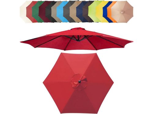 UV 50+ wasbare ronde parasolhoes voor terrasparasol van 350/300/270/250/230/200 cm