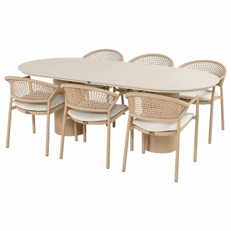 valencio taragona diningset cappucino hartman hartman