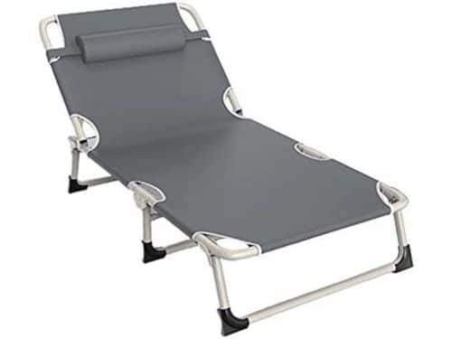 Verstelbaar ligbed - Opvouwbaar bed - Buiten slapen - 4