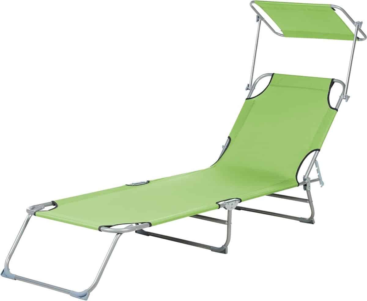 verstelbare ligstoel tuinstoel lounger ontspannen in de tuin