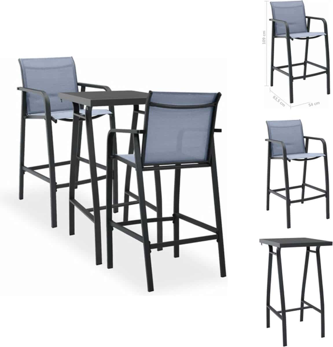 vidaxl barset barsets tuinbarset tuinbarsets 3 delige