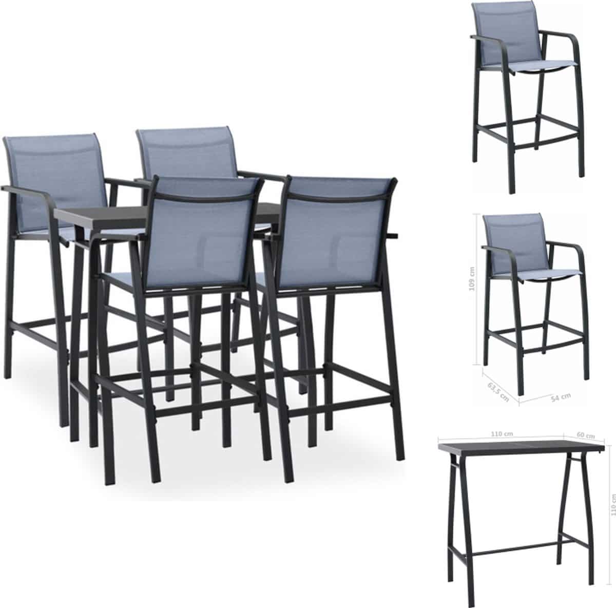 vidaxl barset barsets tuinbarset tuinbarsets 5 delige