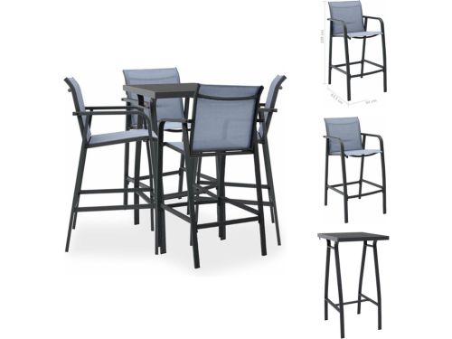 vidaXL Barset - Barsets - Tuinbarset - Tuinbarsets - 5-delige