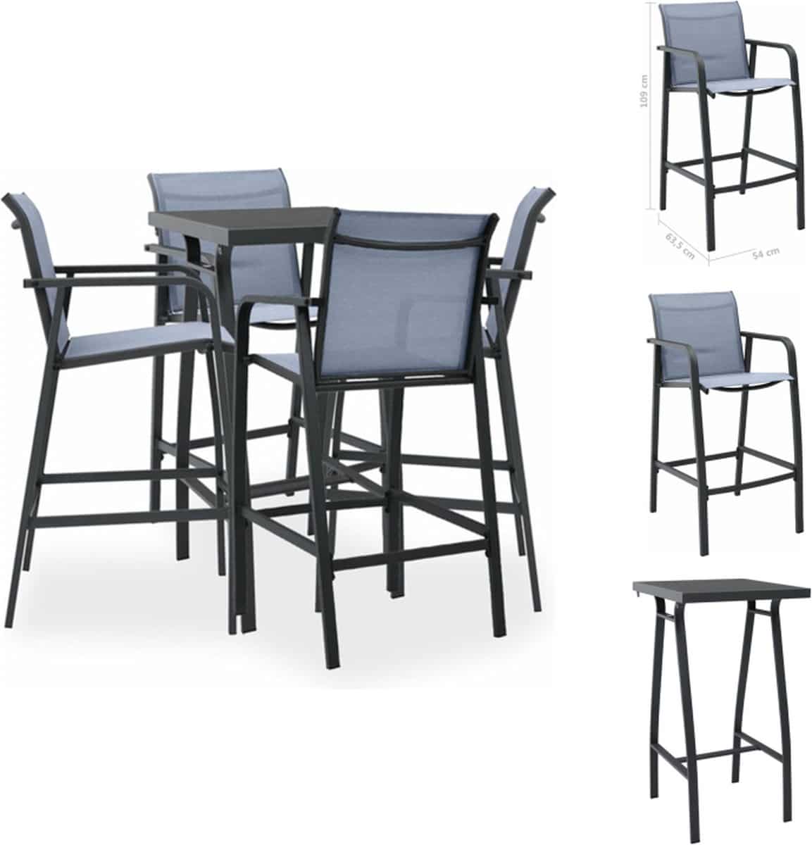 vidaxl barset barsets tuinbarset tuinbarsets 5 delige