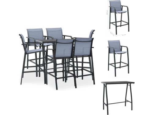 vidaXL Barset - Barsets - Tuinbarset - Tuinbarsets - 7-delige