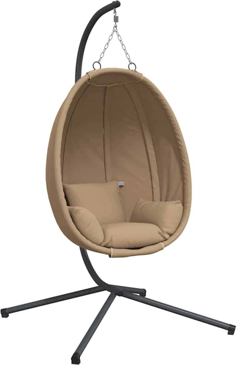 vidaxl hangstoel met standaard stof