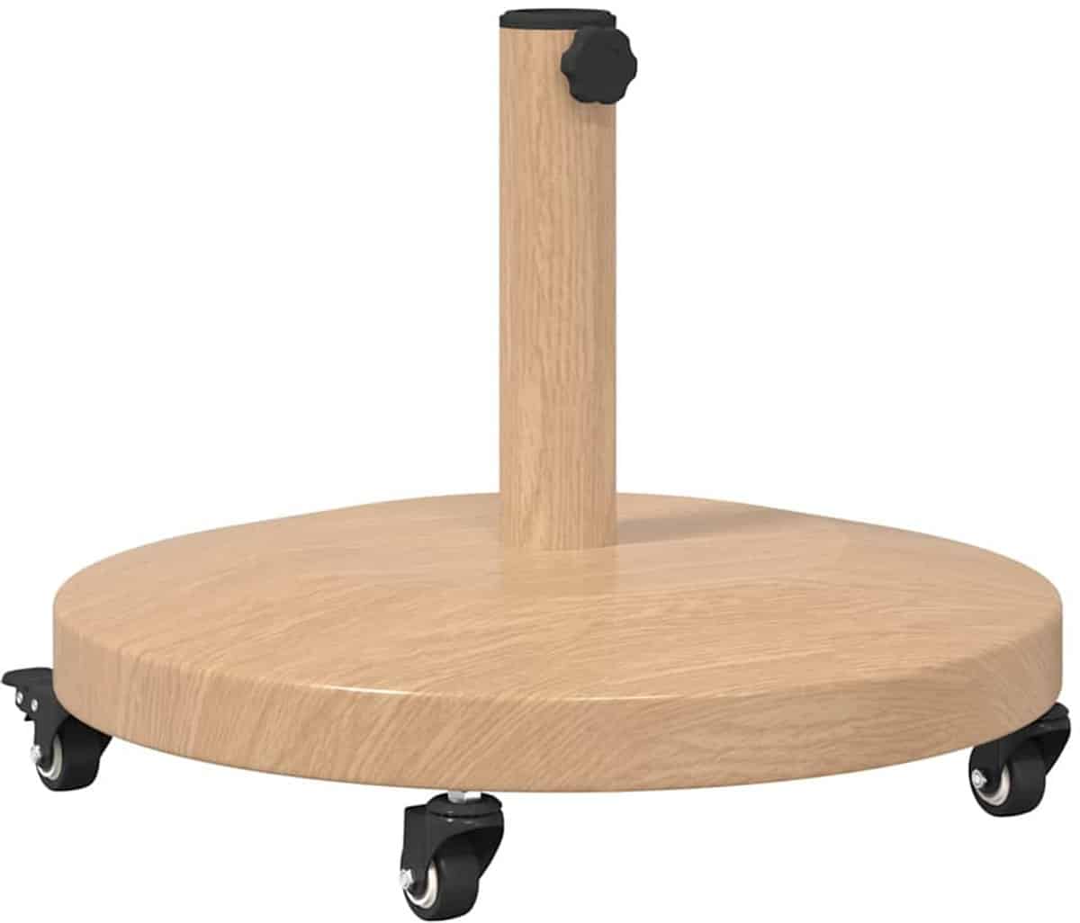 vidaxl parasolvoet licht hout 48