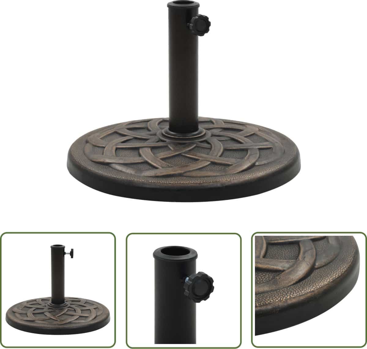 vidaxl parasolvoet rond 19 kg