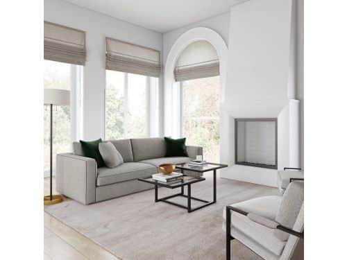 Vierkante Salontafel Zwart Brons 43 Inch - Moderne Bijzettafel Woonkamer