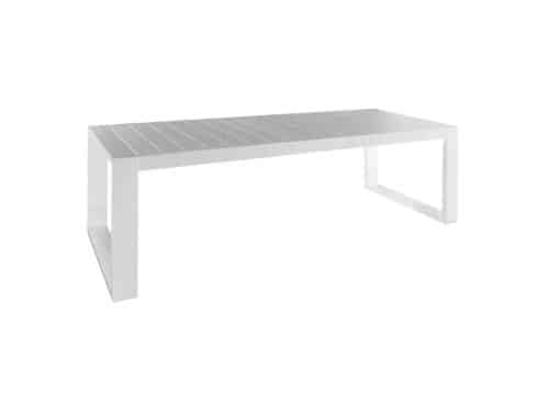 Vitoria tuintafel aluminium 240x90x75 cm wit Borek - Borek