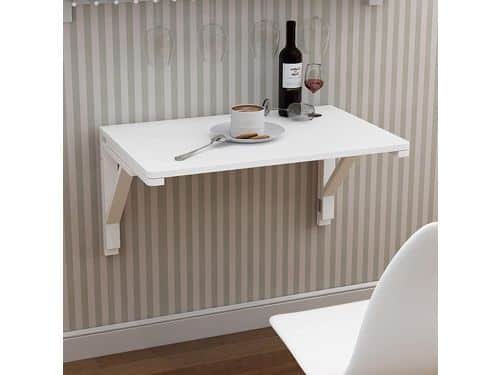 Vouwbaar Wandbureau - Klaptafel Hout - Ruimte Besparen - Stabiele