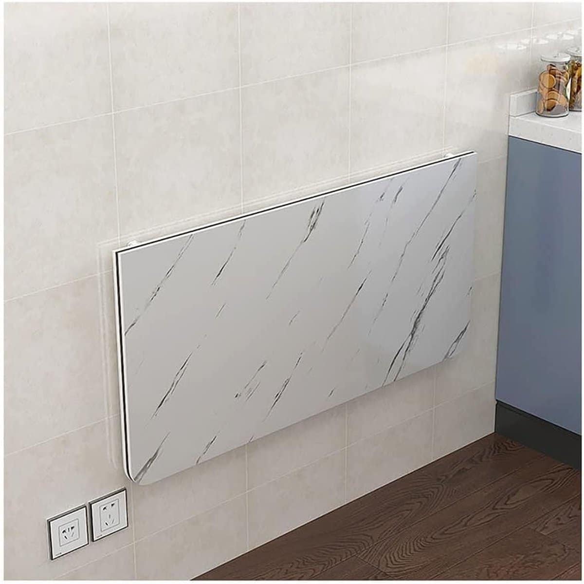vouwbare eettafel klaptafel muurtafel ruimte besparen marmeren