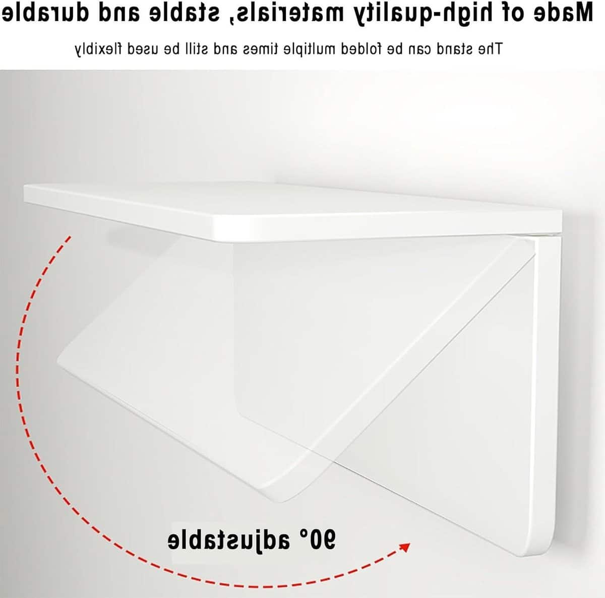 vouwtafel klaptafel wandmontage ruimte besparen 90° opvouwbaar