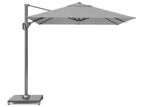 Voyager T1 250x250 cm lichtgrijs zweefparasol zonwering Platinum - Platinum