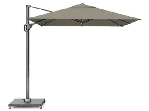 Voyager T1 250x250 cm taupe zweefparasol zonwering Platinum - Platinum