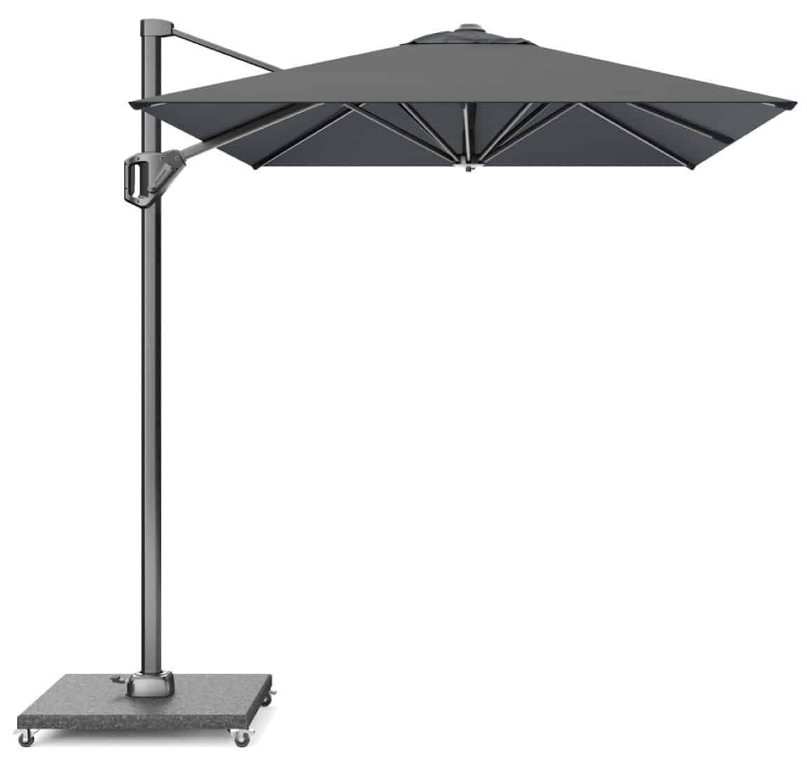 voyager t1 300×200 cm antraciet zweefparasol zonwering platinum platinum
