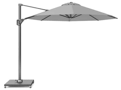 Voyager T1 dia. 300 cm lichtgrijs zweefparasol zonwering Platinum - Platinum