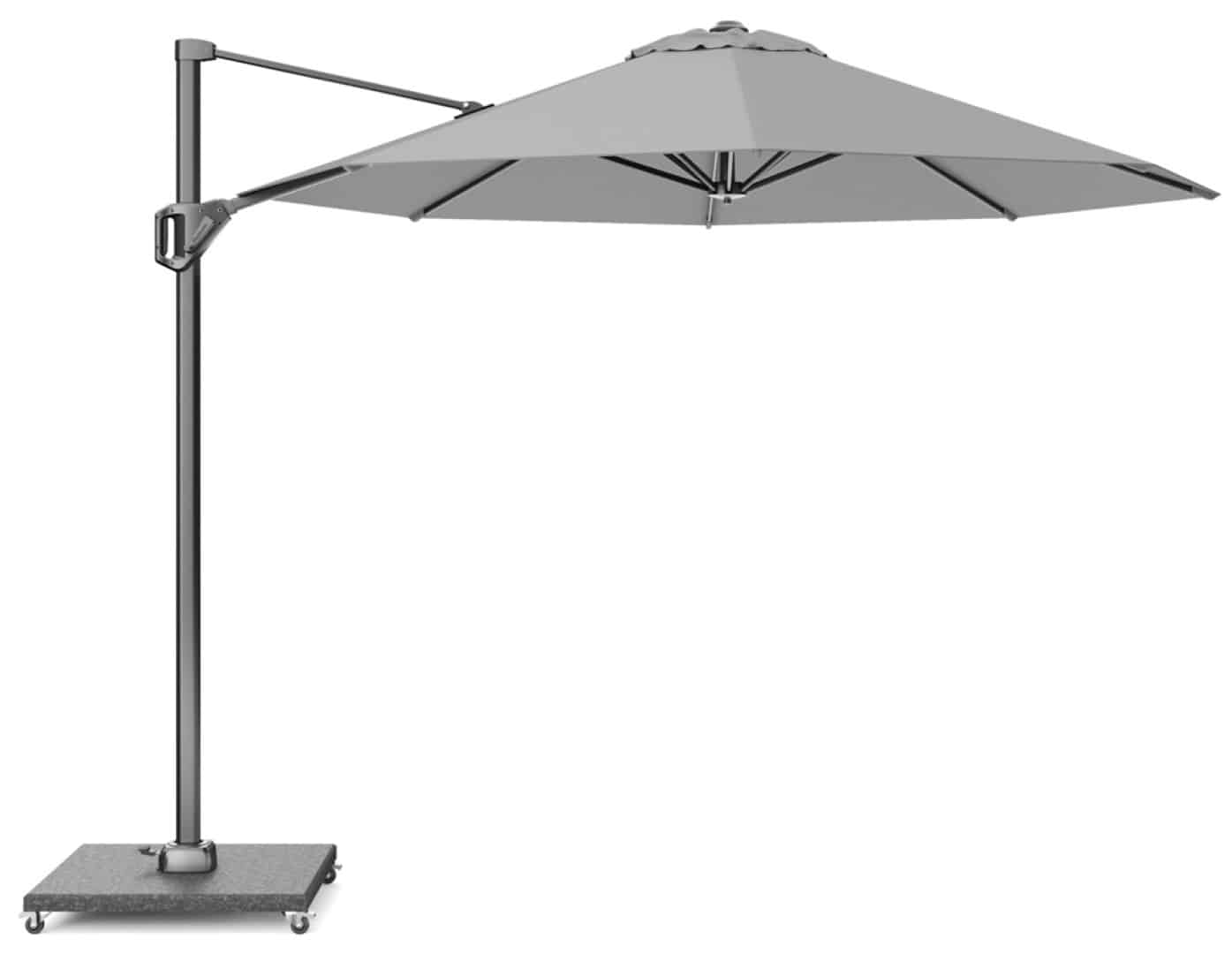 voyager t1 dia. 300 cm lichtgrijs zweefparasol zonwering platinum platinum