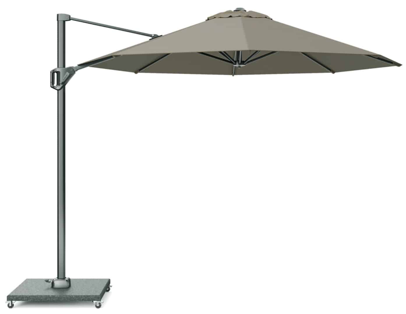 voyager t1 dia. 300 cm taupe zweefparasol zonwering platinum platinum