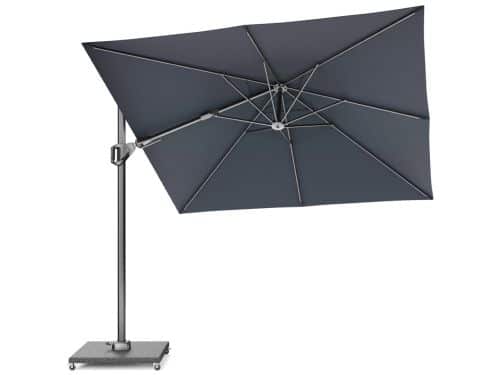 Voyager T2 270x270 antraciet zweefparasol zonwering Platinum - Platinum