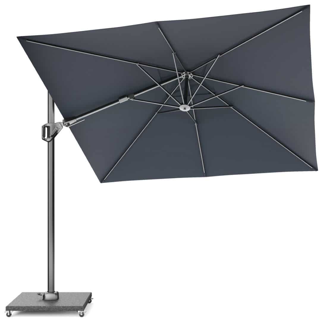 voyager t2 270×270 antraciet zweefparasol zonwering platinum platinum