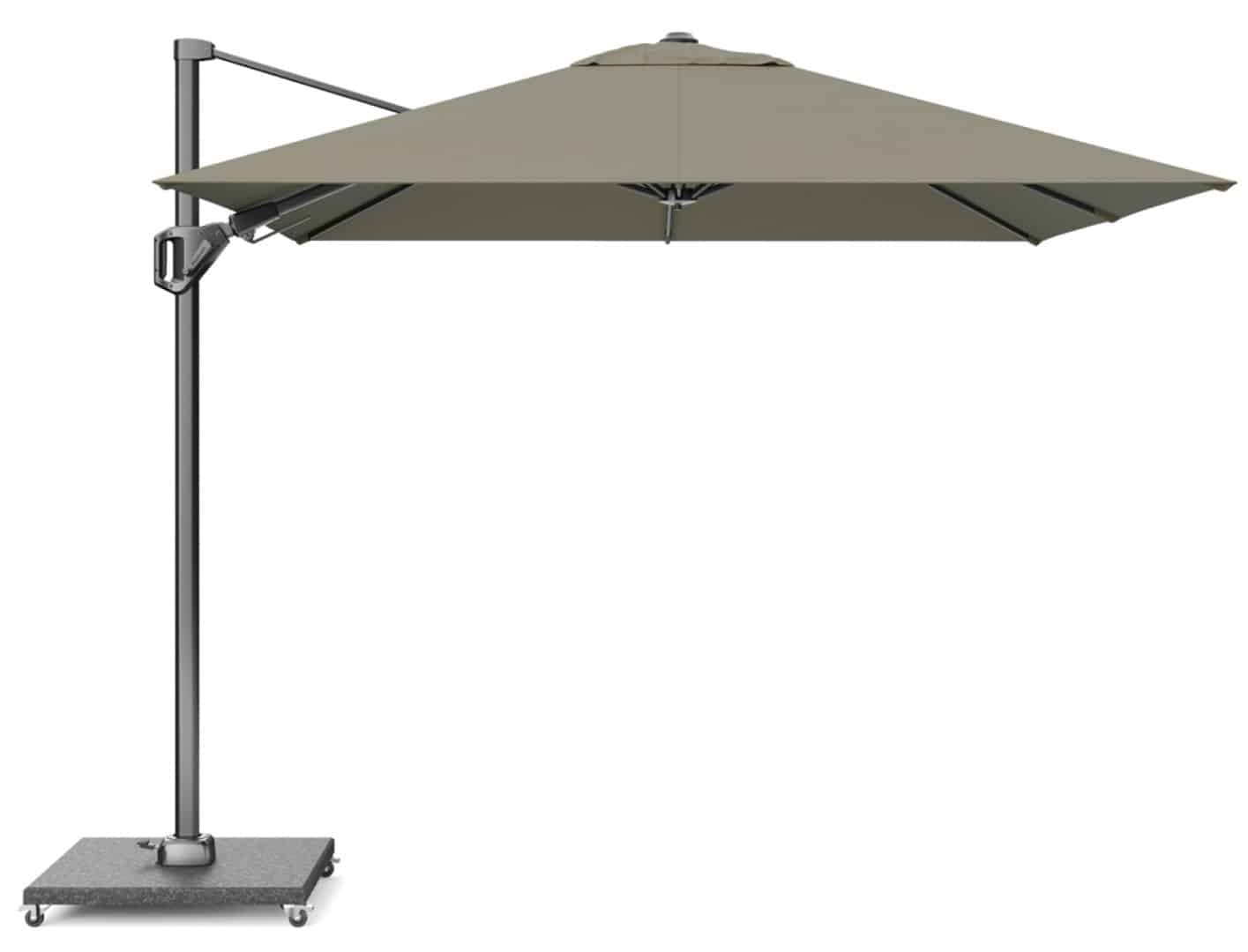 voyager t2 270×270 taupe zweefparasol zonwering platinum platinum
