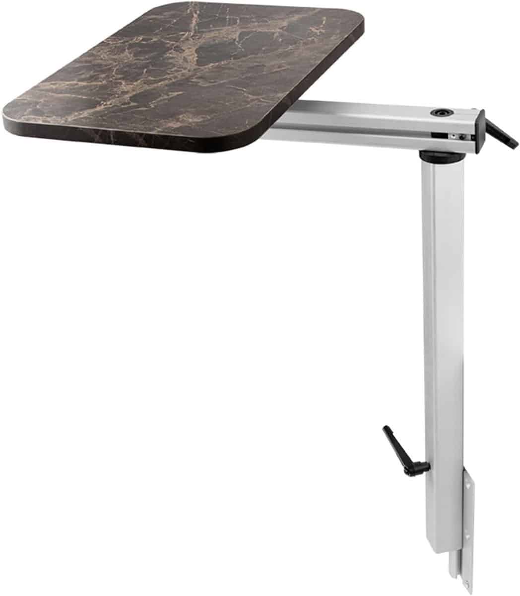 wandbureau klaptafel draaibare caravan tafel ruimte besparen