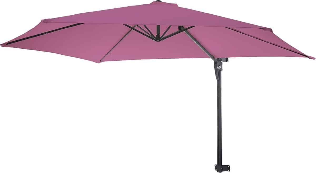 wandparasol zweefparasol balkon terras genot kantelbaar ontwerp