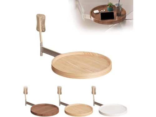 Wandtafel Rond - Klaptafel Zwevend - Ruimte Besparen - Draaibaar