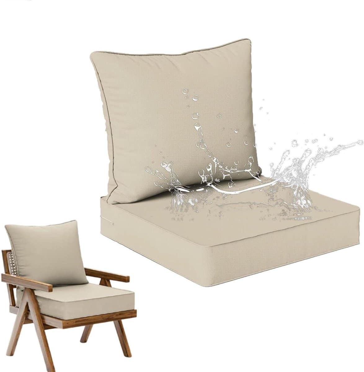 waterdichte kussenset buitenmeubilair kussen terras comfort ergonomisch