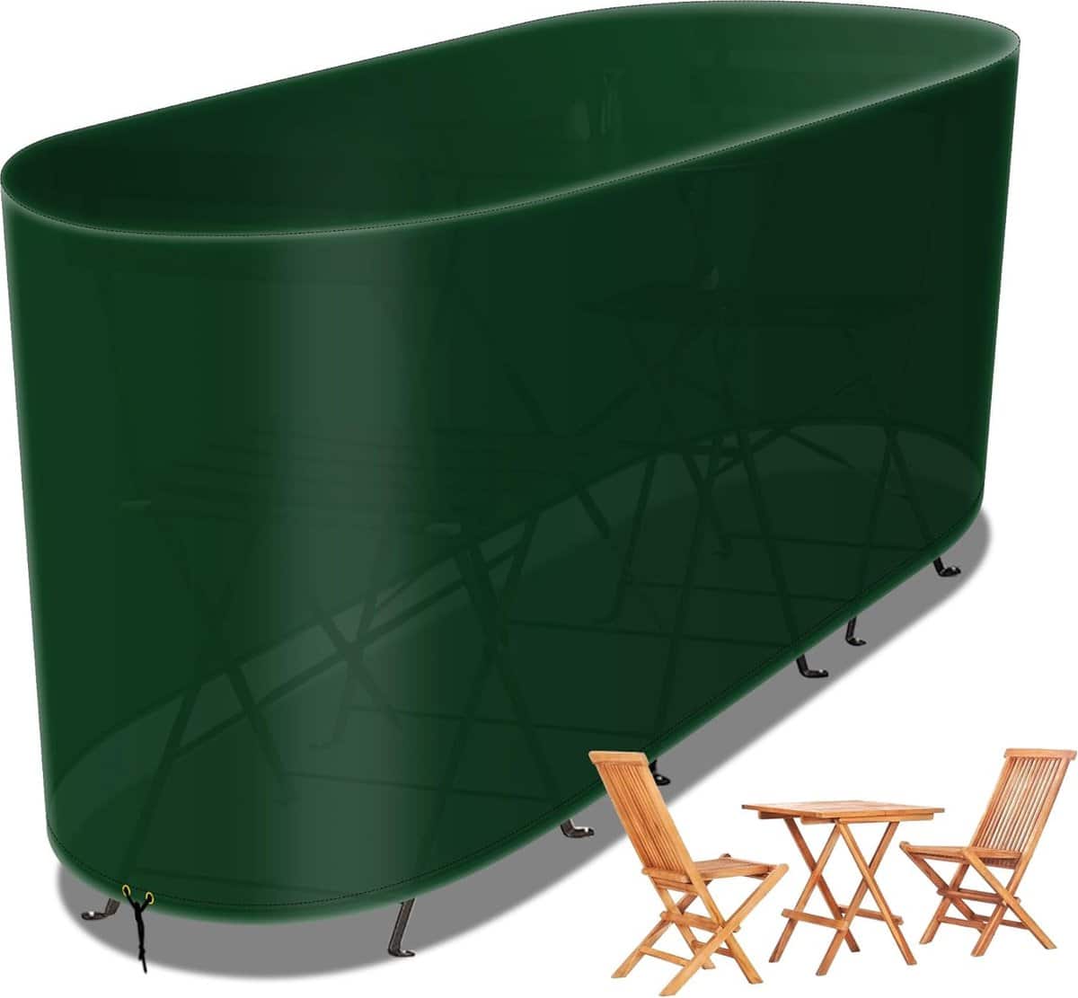 waterdichte outdoor meubelafdekking, 3 delige patio bistroset afdekking, pe