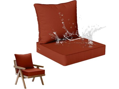 Waterdichte stoelkussenset - Tuinkussens buiten - Buiten zitten - Antislip