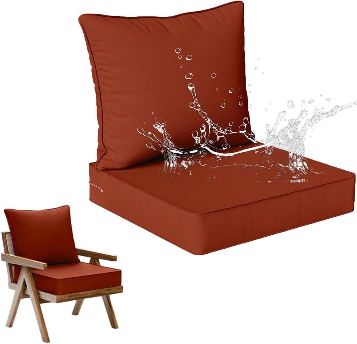 waterdichte stoelkussenset tuinkussens buiten buiten zitten antislip