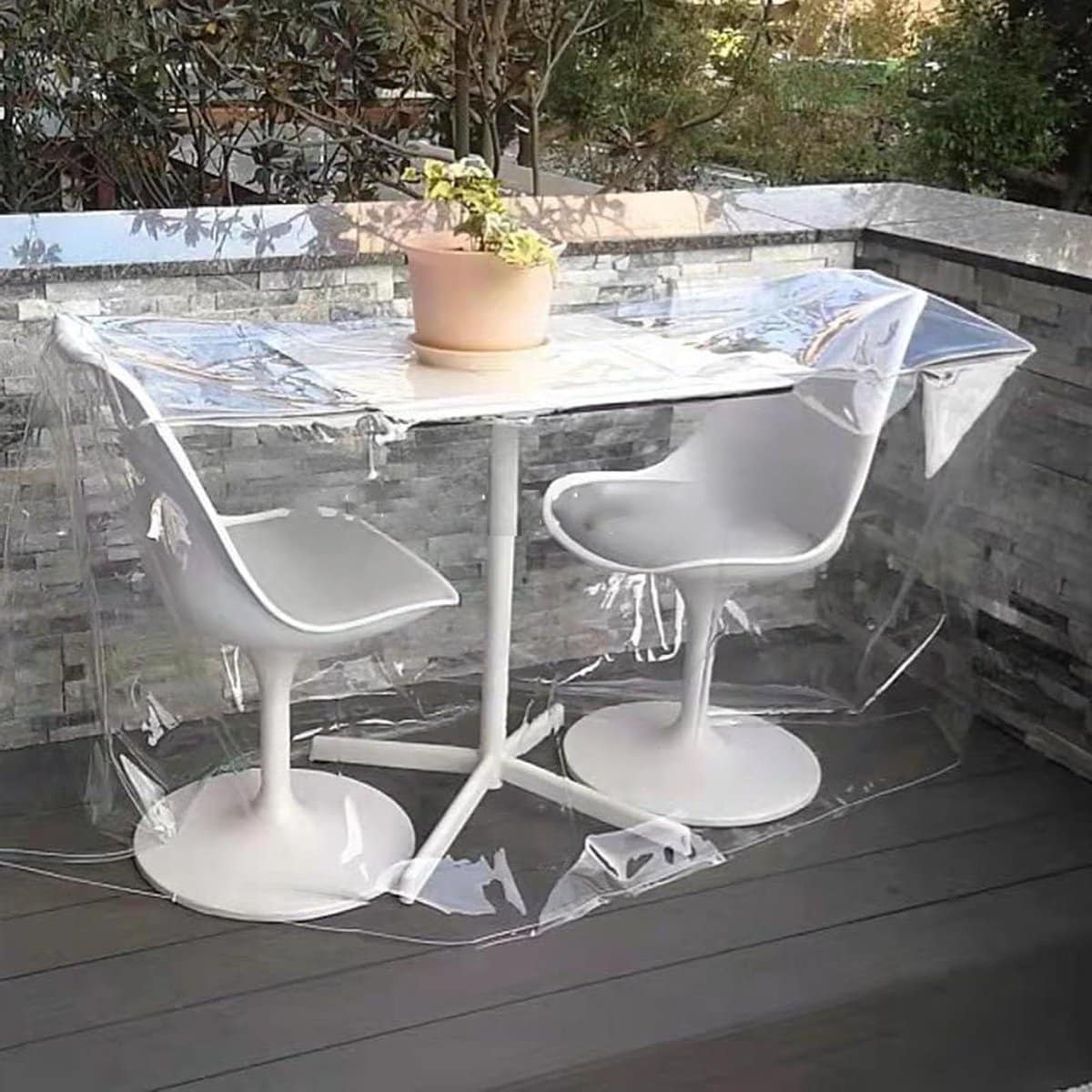 waterdichte terrasmeubelhoes, scheurvast en winddicht, buitenhoes voor banken en stoelen