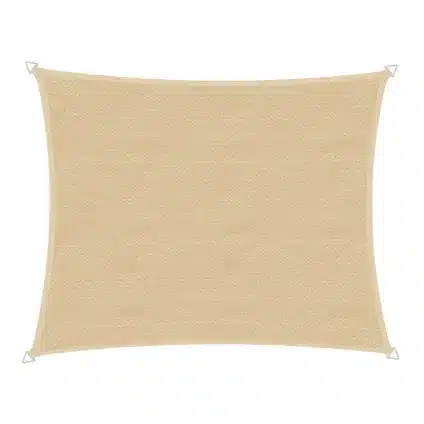 windhager schaduwdoek capri rechthoek champagne 4x5m