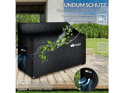 WoodCraft Classic Weerbestendige Houten Tuinbank 150 cm - Massief Houten