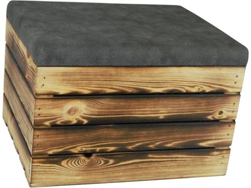 Zitkist met kussen - Houten opberger - Comfortabel zitten