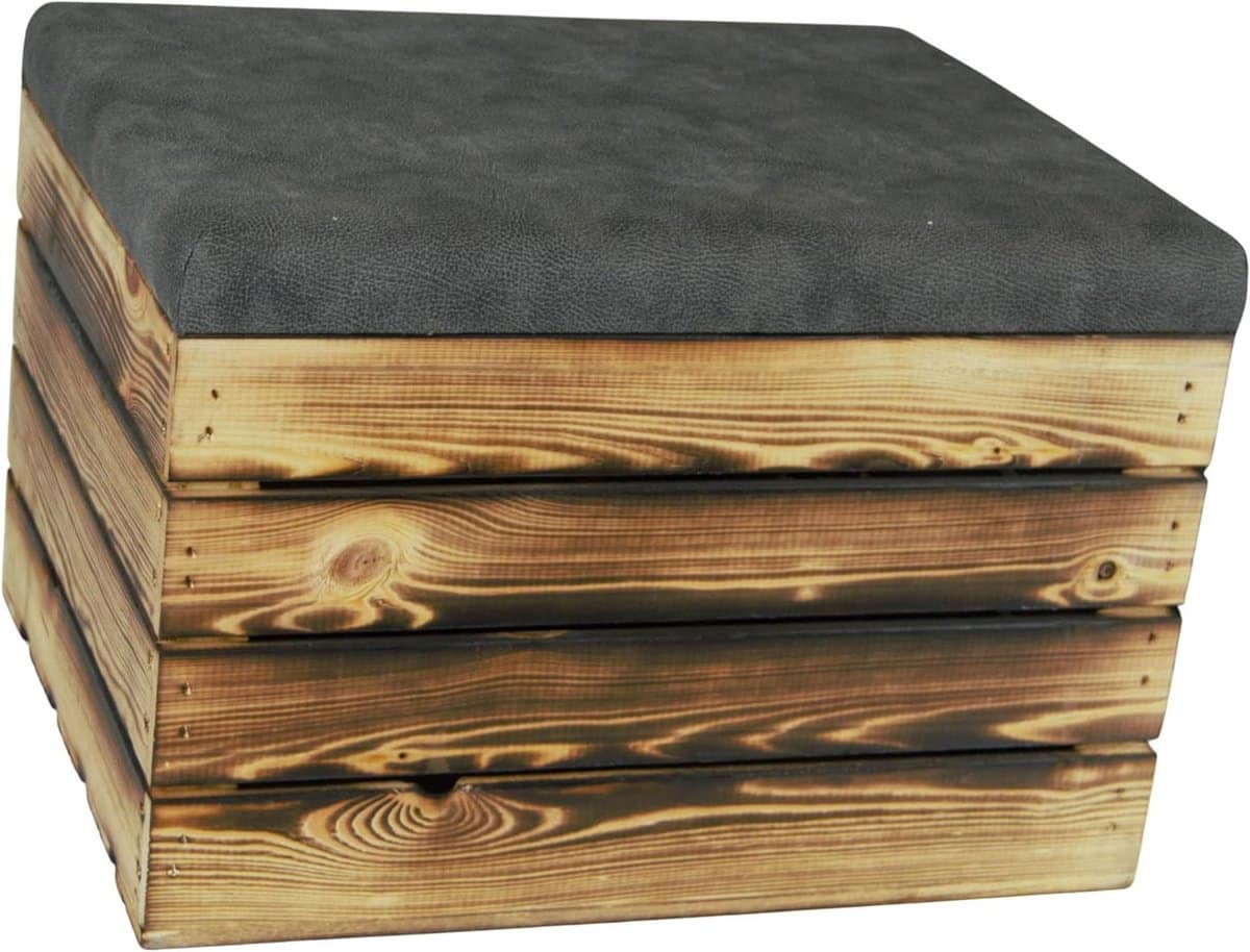 zitkist met kussen houten opberger comfortabel zitten