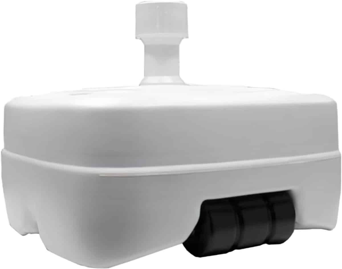 zmr® parasolvoet op wielen parasolvoet parasolvoeten wit/grijs