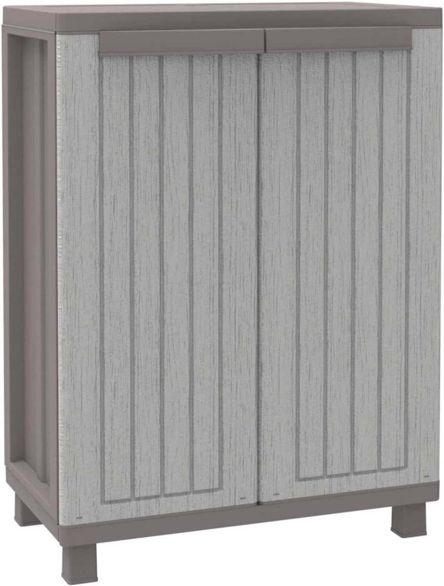 zmr® tuinkast kunststof tuinkast tuinkist grijs/taupe