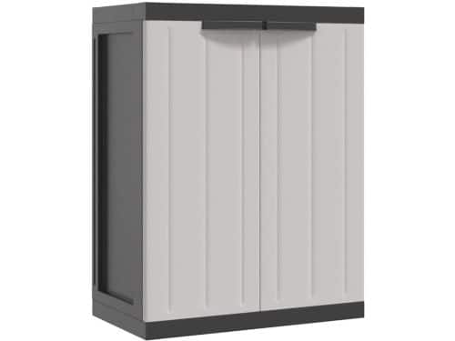 ZMR® Tuinkast Kunststof - Tuinkast - Tuinkist - Grijs/Zwart
