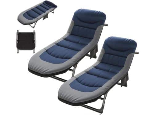 Zonnebank - Opvouwbaar Lounger - Tuin Ontspanning - Verstelbare Rugleuning