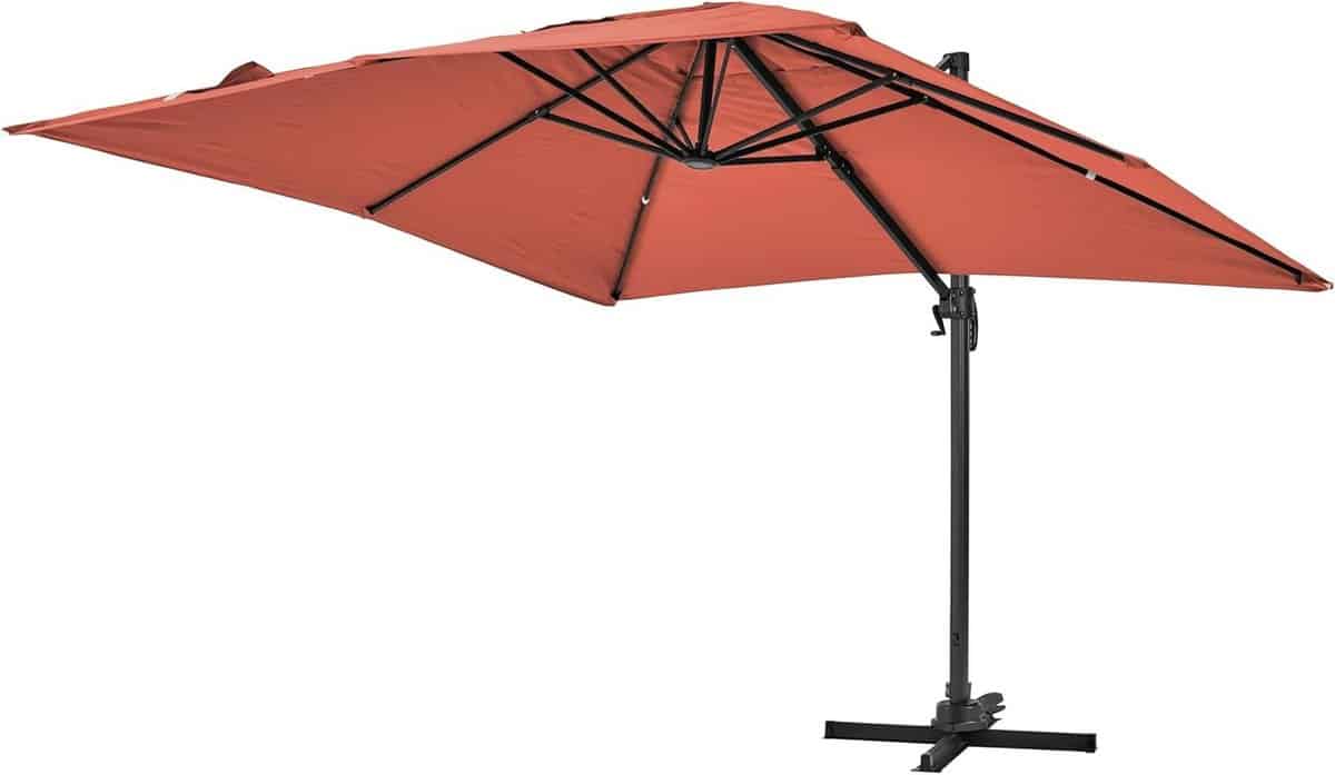 zweefparasol aluminium tuinparasol schaduwdoek terras beschermen 360